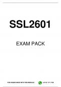 SSL2601 EXAM PACK 2024