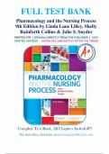 Test Bank: Pharmacology and the Nursing Process, 9th Edition by Lilley - Chapters 1-58, 9780323529495 | Rationals Included