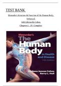 TEST BANK for Memmler's Structure & Function of the Human Body, Enhanced Edition 14th Edition by Barbara Janson Cohen, All Chapters 1 to 25 complete Verified editon ISBN: 9781496380500