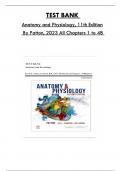 Test Bank For Anatomy and Physiology, 11th Edition By Patton, Consists Of 48 Complete Chapters, ISBN: 978-0323775717