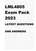 LML4805 EXAM PACK 2023