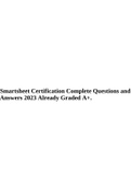 Smartsheet Certification Complete Questions and Answers 2023 Already Graded A+.