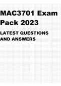 MAC3701 EXAM PACK 2023