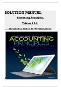 Solution Manual for Accounting Principles Volume 1 & Volume 2, 9th Canadian Edition Jerry J. Weygandt, All Chapters 1 to 20 complete Verified editon ISBN: 9781119786818