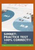 SIMNET- PRACTICE TEST 100% CORRECT!!