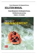 Solution Manual for Project Management: The Managerial Process, 8th Edition By Erik Larson and Clifford Gray, All Chapters 1 to 16 complete Verified editon ISBN: 9781260238860