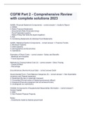 CGFM Part 2 - Comprehensive Review with complete solutions 2023