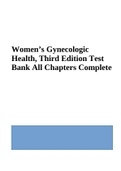 Women’s Gynecologic Health, Third Edition Test Bank All Chapters Complete 