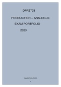 DPR3703 EXAM PORTFOLIO  2023.