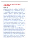 The disappearance of Malaysian Airlines Flight MH370 is one of the greatest aviation mysterious in the world. This flight was traveling from Kuala Lumpur to Beijing in 2014 but became a Mystery when the flight suddenly disappeared from the Radars, and no 