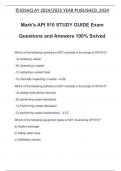 Mark's API 510 STUDY GUIDE Exam Questions and Answers 100% Solved