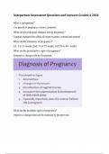 Antepartum Assessment Questions and Answers Graded A+ 2024