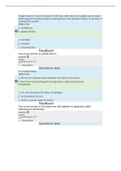  BIO 201 BIO201: Anatomy and Physiology - Straighterline QUIZ 8