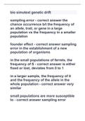 bio simutext genetic drift with complete solutions