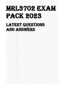 MRL3702 EXAM PACK 2023