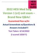  Med Surg Hesi With screen shots (Nurs 3325)