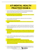 ATI Mental Health Practice Exam A 1. A nurse is interviewing a client at a temporary shelter after surviving the destruction of her home by a tornado. When assessing the client, the nurse should ask which of the following questions to determine the patien