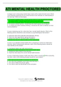 ATI Mental Health Proctored A charge nurse is discussing mental status exams with a newly licensed nurse. Which of the following statements by the newly licensed nurse indicates an understanding of the teaching? (Select all that apply) A. "To assess co