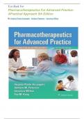 TEST BANK FOR Pharmacotherapeutics for Advanced Practice: A Practical Approach 5TH edition by Virginia Poole Arcangelo, Andrew Peterson|| All Chapters 1-60|| Newest Edition 