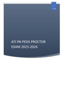 ATI PN PEDS PROCTOR EXAM 2023-2024