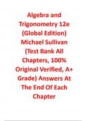 Test Bank For Algebra and Trigonometry 12e (Global Edition) Michael Sullivan All Chapters Answered