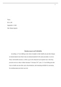 HCA 240 Week 5 Assignment, Reimbursement and Profitability Essay 1