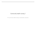 Community health nursing 1