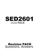 SED2601 EXAM PACK 2023