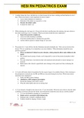 HESI RN PEDIATRICS EXAM V1 1. A mother brings her 8 mo. old baby boy to clinic because he has been vomiting and had diarrhea for last 3 days. Which assessment is most important for nurse to make? a. Assess infant abdomen for tenderness b. Determine if the