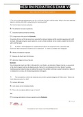 2 HESI RN PEDIATRICS EXAM V2 1.The nurse is planning postoperative care for a child who has had a cleft lip repair. What is the most important reason to minimize this child's crying during the recovery period? A. Tear formation increases salivation. B.