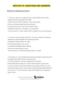 HESI EXIT V4 160 Questions and Answers 1. The nurse is caring for a pre-adolescent client in skeletal Dunlop traction. Which nursing intervention is appropriate for this child? A) Make certain the child is maintained in correct body alignment. B) Be sure 