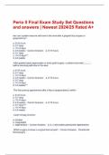 Perio II Final Exam Study Set Questions and answers | Newest 2024/25 Rated A+