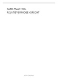 Samenvatting Handboek Nederlands vermogensrecht bij scheiding Deel A, ISBN: 9789013150490  Relatievermogensrecht (RGBPR00410)