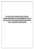 ATI RN CAPSTONE PROCTORED COMPREHENSIVE ASSESSMENT 2023 B (UPDATED 2024) NGN QUESTIONS WITH 100% VERIFIED ANSWERS