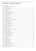 ALLE hoorcolleges statistiek 2 Sociologie