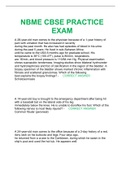 NBME CBSE PRACTICE EXAM