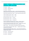 CREST CPSA 4, CPSA 5 questions and answers 100% accurate