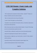 CMN 548 Module 1 Study Guide with Complete Solutions