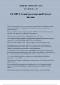 CCI RVS Exam Questions And Correct Answers