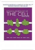 TESTBANK FOR MOLECULAR BIOLOGY OF THE CELL 7TH EDITION/COMPLETE GUIDE 2024-2025