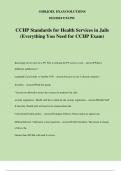 CCHP Standards for Health Services in Jails (Everything You Need for CCHP Exam)