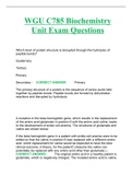 WGU C785 Biochemistry Unit Exam Questions 2023