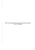 RN ATI concept-based assessment, proctored exam for level 1 Test Bank.