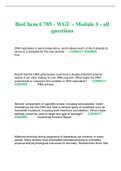 BioChem C785 - WGU - Module 1 - all questions    DNA replication is semiconservative, which allows each of the 2 strands to serve as a template for the new strands -    CORRECT ANSWER             true      Recall that the DNA polymerase must bind a double