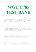 WGU C785 Biochemistry TEST BANK sheet 