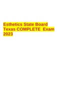 Esthetics State Board Texas COMPLETE Exam 2023