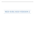 MED SURG HESI VERSION 2