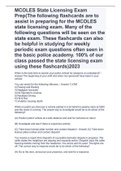 MCOLES State Licensing Exam Prep(The following flashcards are to assist in preparing for the MCOLES state licensing exam. Many of the following questions will be seen on the state exam. These flashcards can also be helpful in studying for weekly periodic 