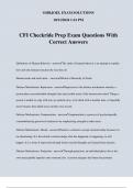 CFI Checkride Prep Exam Questions With Correct Answers