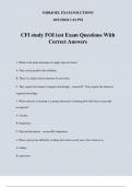 CFI study FOI test Exam Questions With Correct Answers